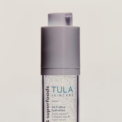 TULA Skin Care 24/7 Ultra Hydration - Triple Hydra Complex Day & Night Serum, Plumps Skin & Delivers Moisture While Reduci...