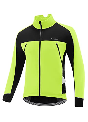 baleaf Men's Winter Jacket Windproof Softshell Thermal Warm Pockets Cycling Running Mountain Biking Cold Weather Gear