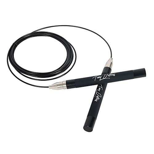 Tony Jeffries 2.0 Speed Jump Rope of 360 degree Spin Ball Bearings, Daily Exercise Skipping Rope with Silicon Grip Handle...