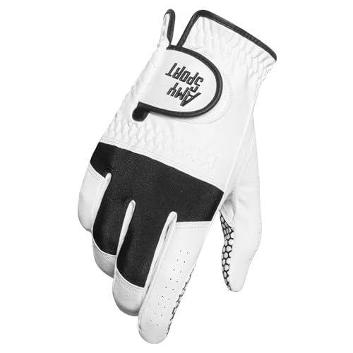 Amy Sport Excellent Grip Men’s Golf Gloves Left Right Hand 1 Pack, All Weather Anti Slip & Soft Comfortable Glove, Sizes S...