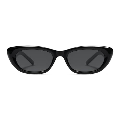 SOJOS Trendy Polarized Narrow Cat Eye Sunglasses for Women Retro Cute Small Womens Shades SJ2284