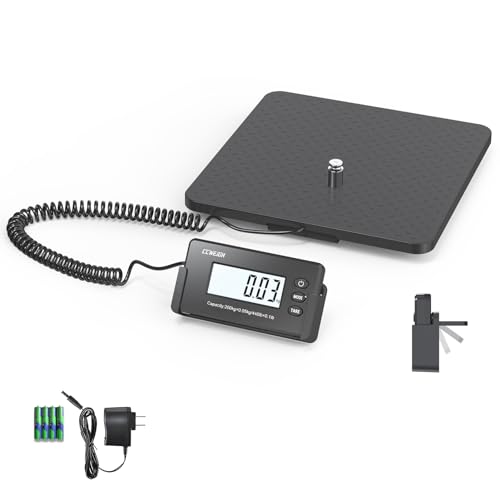 Shipping Scales 440lbs x 1oz Highly Accurate Postal Scales Ultrathin ABS Large Platform,Superlight Postal Scales for Shipp...