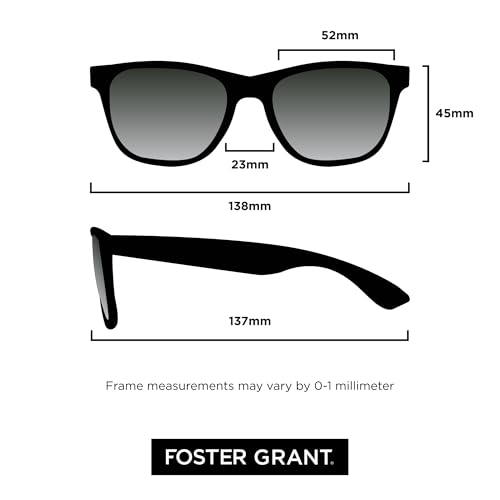 Foster Grant Womens Elsie Sunglasses, Rose Gold, 56mm US