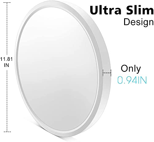 Inshareplus Led Flush Mount Ceiling Light, 12 Inch, 24W, Natural White, Modern Design For Bedroom, Bathroom, Kitchen, Model 42F9A356