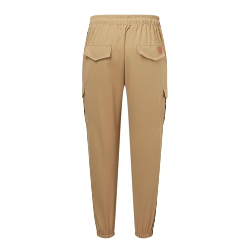 Mens Joggers Pants Cotton Drawstring Workout Classic Fit Comfy Cargo Pants Casual Trendy Lightweight Hiking Outdoor Trousers