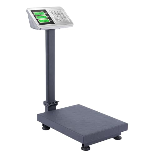 TUFFIOM 220lb Weight Electronic Platform Scale,Digital Floor Heavy Duty Folding Scales,Stainless Steel High-Definition LCD...