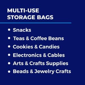 Mylar Smell Proof Bags - White/Clear - 1000 Count -2.27 X 6 -Pre Roll - Packaging Bags - Mylar Bags For Food Storage - Resealable Bags - Storage Bag - Edible Packaging - Dry Herb Packaging