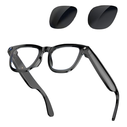 Omuotaut AI Smart Bluetooth Glasses with 800W Pixels Camera, 2K HD Photo and Video Recording, Translation, Meeting Recordi...