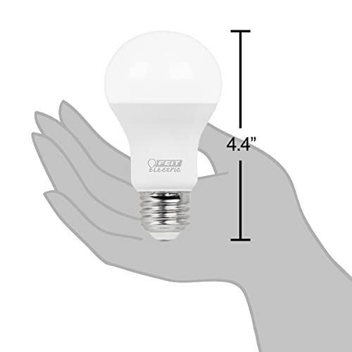 Feit Electric A19 Led Light Bulbs, 60W Equivalent, 800 Lumens, Non-Dimmable, 4100K Cool White, 1 Pack, Model A800/841