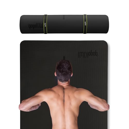 Gogokiwi Extra Wide Yoga Mat for Men Women (72"L x 36"W) Non Slip Fitness & Exercise Mat with Alignment Marks for Yoga, Pi...