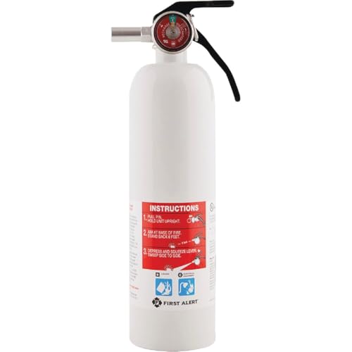First Alert REC5 Recreation Fire Extinguisher, UL Rated 5-B:C, White, 1-Pack