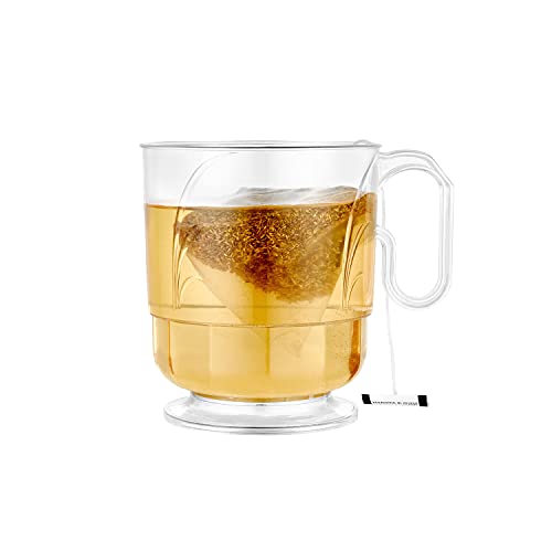 Lillian Signature Collection 40 Count Elegance Coffee Mug, 8-Ounce, Clear