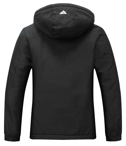 MOERDENG Women's Ski Jacket Waterproof Winter Coat Hooded Snowboarding Jacket Warm Winter Jacket