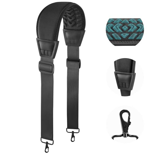 FIEIL 3D Air Cushion Ultra Comfortable Bag Strap, 67" Thicken Shoulder Strap with Double Adjustable Buckles and Metal Hook...