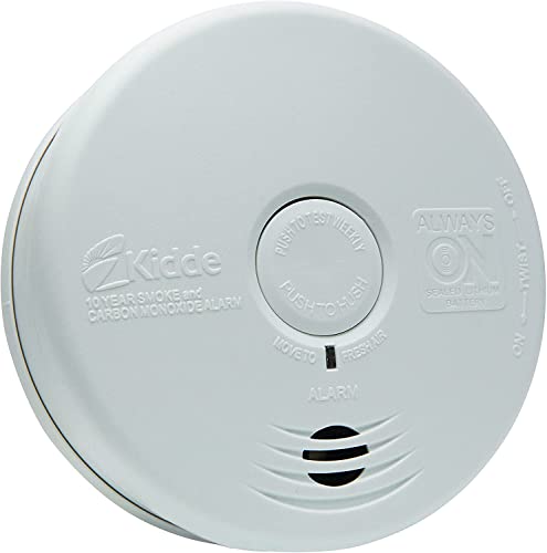 Kidde Smoke & Carbon Monoxide Detector Combo, 10-Year Battery, Replacement Alert, 4 Count (Pack of 1)