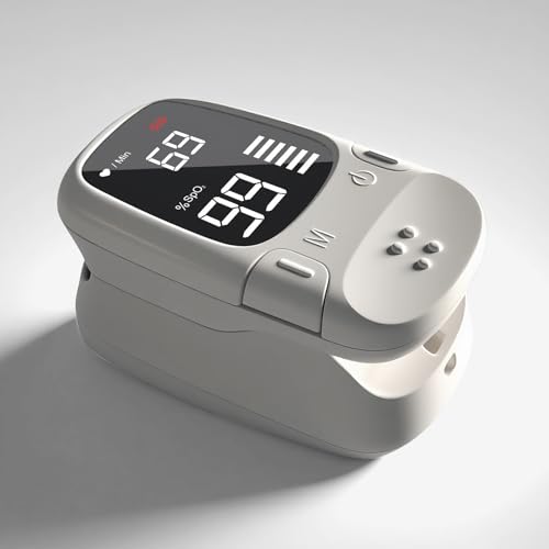 Fingertip Pulse Oximeter with Large LED Display, Accurate Spo2 & Heart Rate Monitor for Home Use, Sports, and Outdoor Acti...