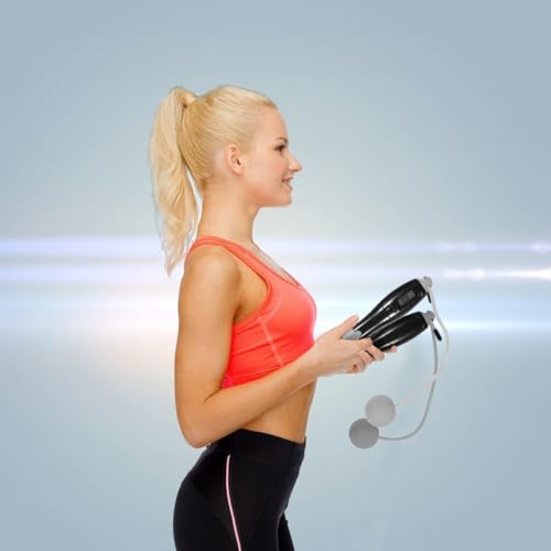 POPETPOP Cordless Smart Counting Jump Rope with Digital Counter, Ropeless Fitness Skipping Ball for Indoor Workout and Car...