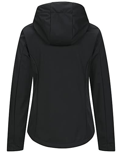 33,000ft Women's Softshell Jacket with Hood Waterproof Lightweight Windbreaker Windproof Rain Shell Jacket for Outdoor Hiking