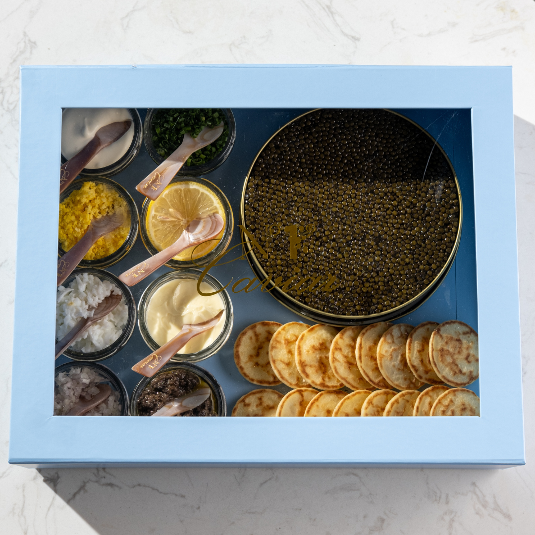 The Complete Caviar Set 125g of Osetra Classic