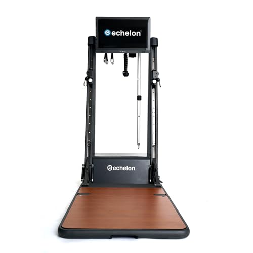 Echelon Strength Home Smart Gym – WiFi-Enabled 24-Inch HD Touchscreen, 5–110 LB Digital Resistance Per Arm, Foldable Mirro...