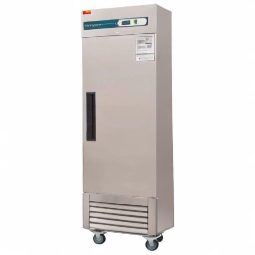WESTLAKE Commercial Freezer 27"W Stainless Steel Reach-in Solid Single Door Upright Fan Cooling 23 Cu.ft Freezer for Restaurant, Bar, Shop, etc