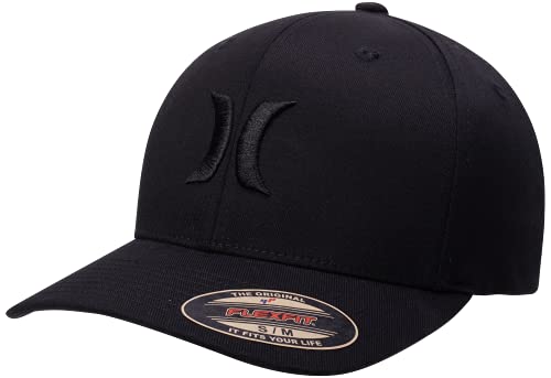Hurley Mens Baseball Cap - Flexfit Fitted Baseball Caps for Men (Sizes: S-XL)