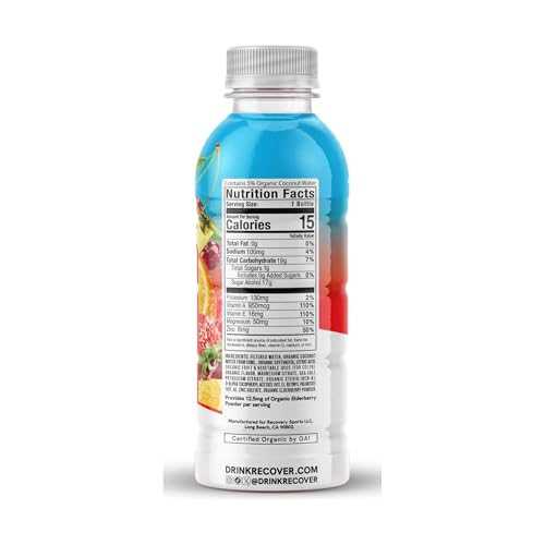 Recover 180 Organic Fruit Punch Hydration Drink, 16.9 Fz