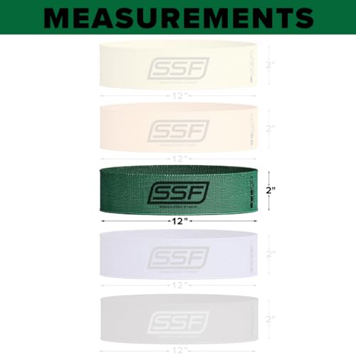 Serious Steel Fitness Fabric Mini Loop Non-Slip Resistance Band Set | Warm-Up, Physical Therapy, Glute Training, Speed and...