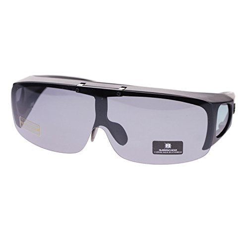 SA106 Large Mens Polarized Flip Up Fitover Sunglasses