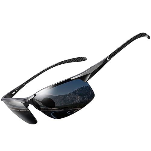 BIRCEN Polarized Carbon-Fiber Sunglasses for Men: Ultralight UV Protection Sun Glasses for Outdoor Sports Fishing Golf Hiking