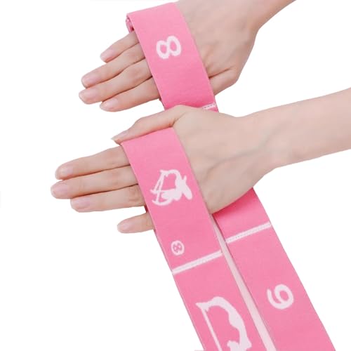 Xensamy 2-Pack Adjustable Kids Dance Stretch Bands - 8-Loop Elastic Bands for Ballet, Latin, Yoga, Gymnastics & Stretching...