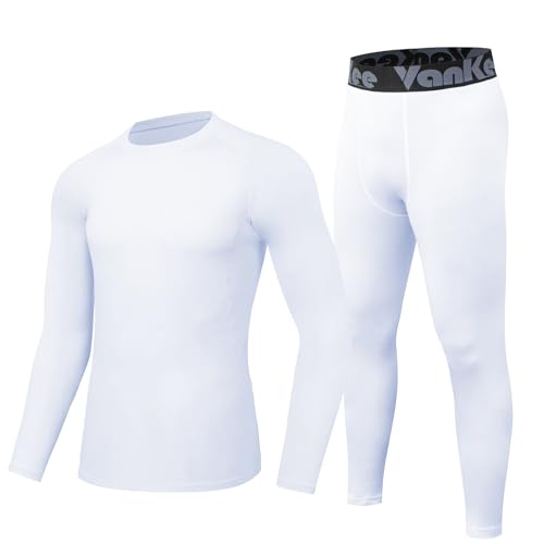 VanKee Thermal Underwear Set for Men Thermal Tops and Long Johns Men’s Thermals Base Layer Fleece Lined for Cold Weather