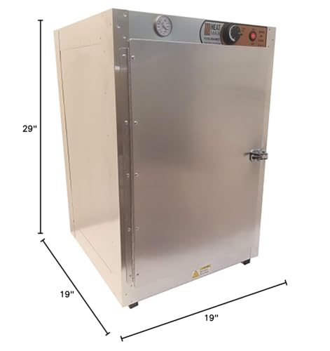 HeatMax 191929 Food Warmer Hot Box, Concession Warmer, Pizza Warmer, Great for Fund Raising, Shelves are 15.75"W x 18.5"D, NOT for PROOFING - Made in USA with Service and Support, for Half Size Pans