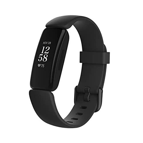 Fitbit Inspire 2 Health & Fitness Tracker with a Free 1-Year Premium Trial, 24/7 Heart Rate, Black/Black, One Size (S & L ...