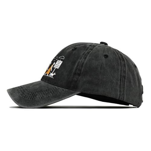 Retro Walk for Peace Monks with Aloka Dog Minimalist Zen Baseball Caps for Adult