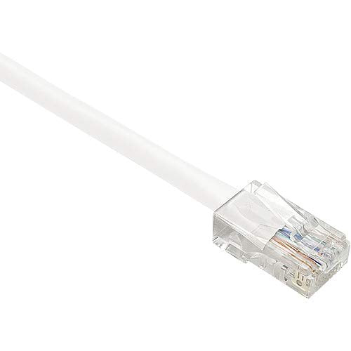 10Ft White Cat6 Patch Cable, Utp, No Boots