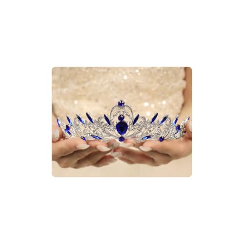 Rannyrena Silver Crystal Tiaras and Crowns for Women Sparkling Rhinestone Queen Crowns Princess Birthday Wedding Bridal Ha...