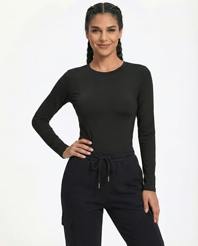 TELALEO 4 Pack Women's Long Sleeve Compression Shirt - High Performance Workout Baselayer for Athletic Sports