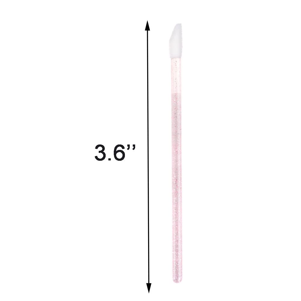 ZYIGYI 200 Pcs Disposable Lip Brushes, Lipstick Applicator, Lip Gloss Wands 4 Color