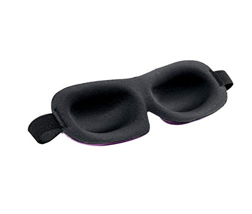 Bucky 40 Blinks No Pressure Solid Eye Mask for Sleep & Travel, Navy, One Size