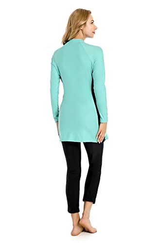 TaissBocco Full Swimming Costume Burkini for Women Modest Girls Swimsuit Islamic Swimwear Plus Size
