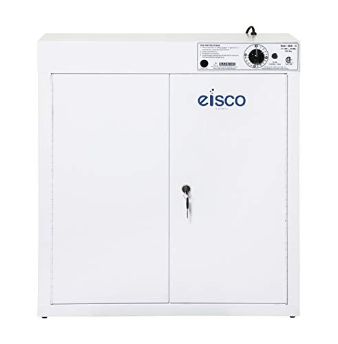 Goggle Sanitizer - UV Sanitizing Cabinet - Holds 36 Goggles - Wall Mountable - Heavy Duty CRC Steel - Eisco Labs