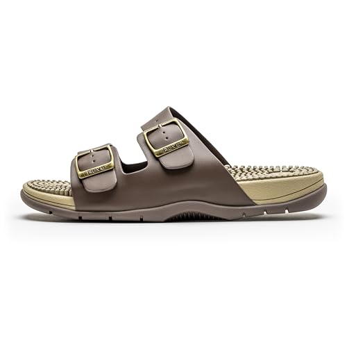 Revs Premium Acupressure & Reflexology Massage Sandals. Vegan, Shock Absorbing, Cushion Sole, Orthotic Arch Support. Take ...