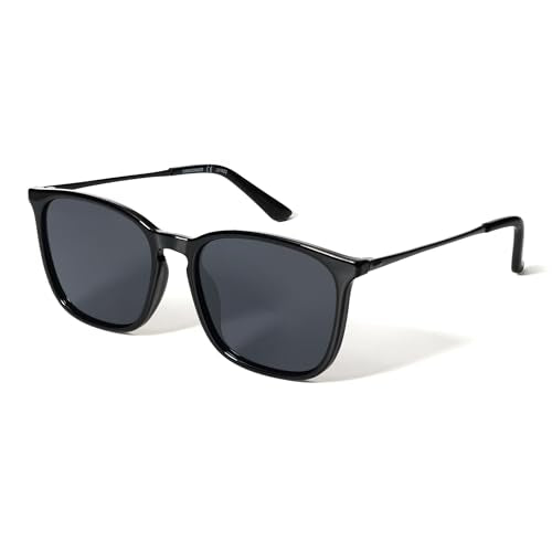 VANLINKER Vintage Square Polarized Sunglasses Men Women Classic Trendy Rectangle Metal Frame Sun Glasses VL9771