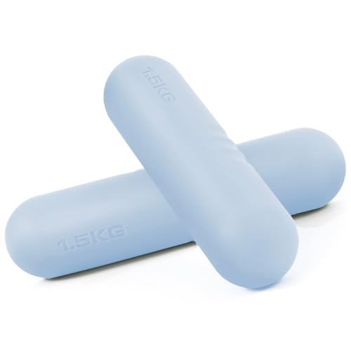 Egles Dumbbell Weight Bars for Women & Men, Set of 2 (3.3 LB | 6.6 LB Pair) -Hand Weights for Walking, Strength Training, ...