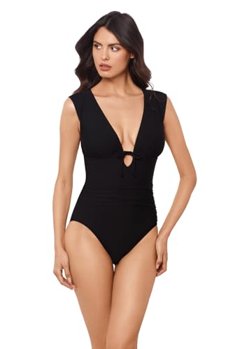 MagicSuit Women's Swimsuit Solids Dash Soft Cup Cap Sleeve One Piece Swimsuit