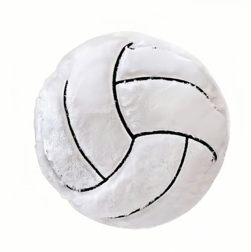 Volleyball Sports Pillow Fluffy Soft Throw Pillow Toy ，14" Durable Sport Basketball Plush Toys,Plush Pillow Toys Gift for ...