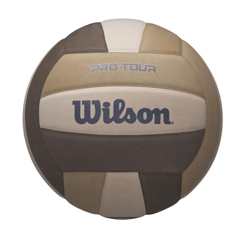 Wilson Pro Tour Volleyball - Official Size, Brown/Tan/Beige