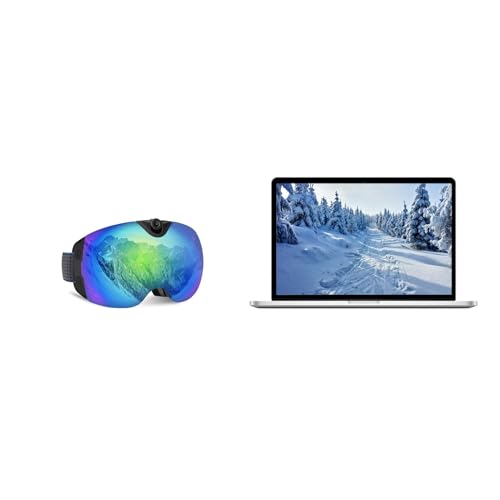 OhO 4K Smart Ski Goggles, WiFi Camera Snowboard Goggles with UV Protection, Anti Fog （Men/Women）