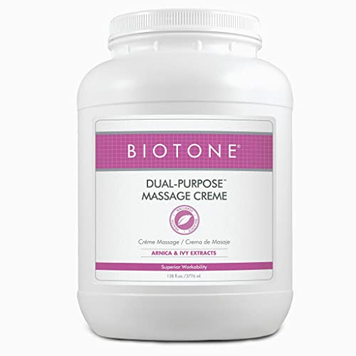 BIOTONE Dual-Purpose Massage Crème with Arnica and Ivy Extracts, Pure Ingredients, Effortless Glide, Luxurious Feel, More ...
